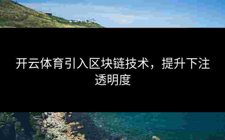 开云体育引入区块链技术，提升下注透明度
