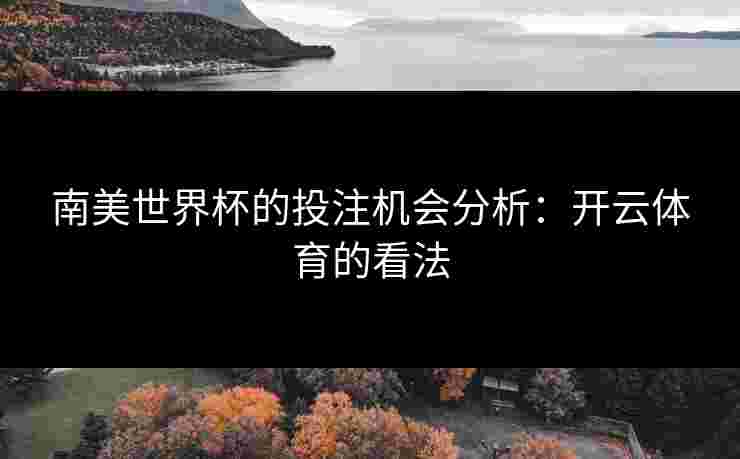 南美世界杯的投注机会分析：开云体育的看法